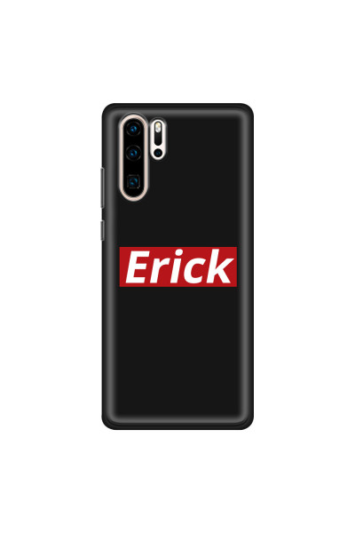 HUAWEI - P30 Pro - Soft Clear Case - Black & Red