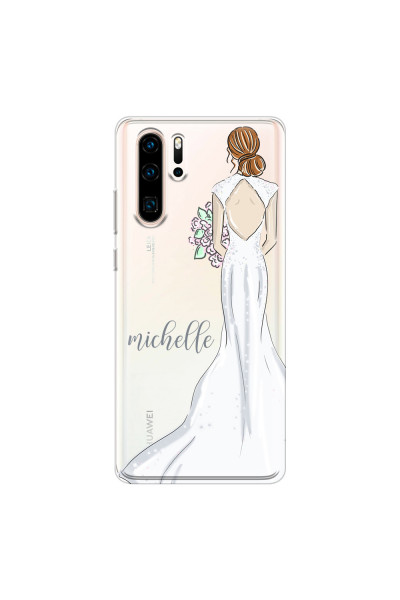 HUAWEI - P30 Pro - Soft Clear Case - Bride To Be Redhead Dark