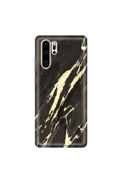 HUAWEI - P30 Pro - Soft Clear Case - Marble Ivory Black