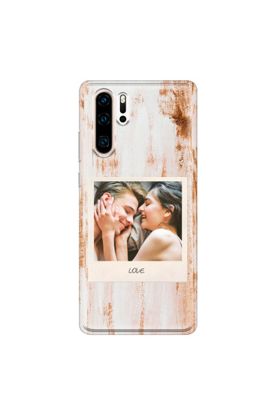 HUAWEI - P30 Pro - Soft Clear Case - Wooden Polaroid