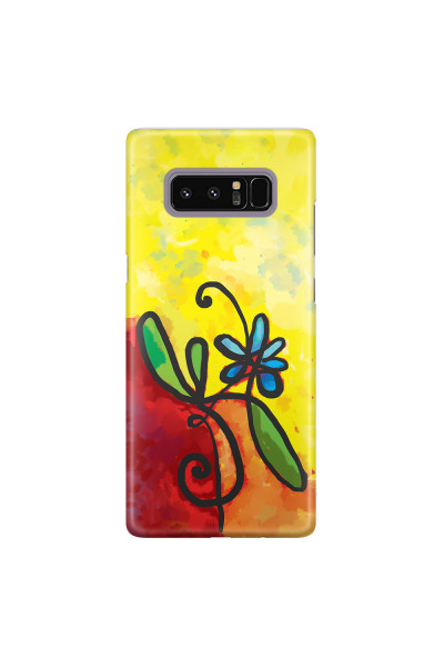 SAMSUNG - Galaxy Note 8 - 3D Snap Case - Flower in Picasso Style