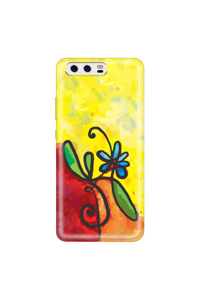HUAWEI - P10 - Soft Clear Case - Flower in Picasso Style