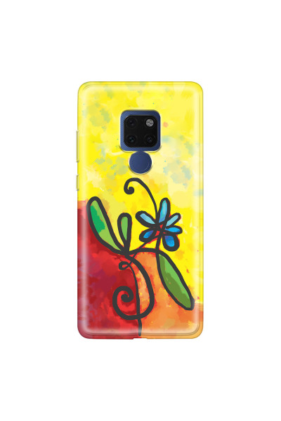 HUAWEI - Mate 20 - Soft Clear Case - Flower in Picasso Style
