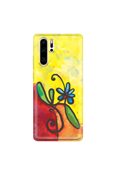 HUAWEI - P30 Pro - Soft Clear Case - Flower in Picasso Style