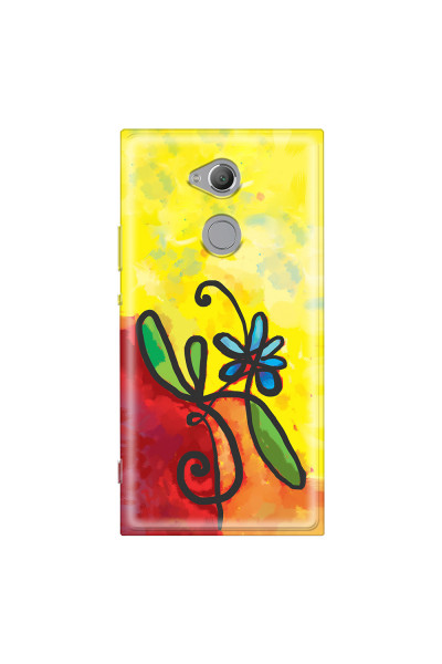 SONY - Sony Xperia XA2 Ultra - Soft Clear Case - Flower in Picasso Style