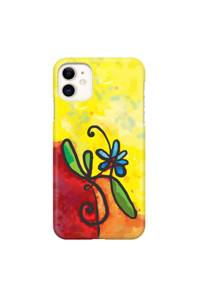 APPLE - iPhone 11 - 3D Snap Case - Flower in Picasso Style