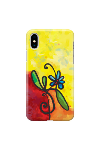 APPLE - iPhone X - 3D Snap Case - Flower in Picasso Style