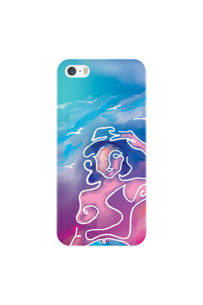 APPLE - iPhone 5S/SE - 3D Snap Case - Lady With Seagulls