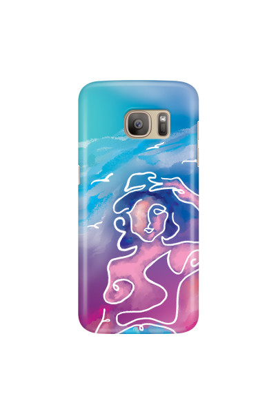 SAMSUNG - Galaxy S7 - 3D Snap Case - Lady With Seagulls