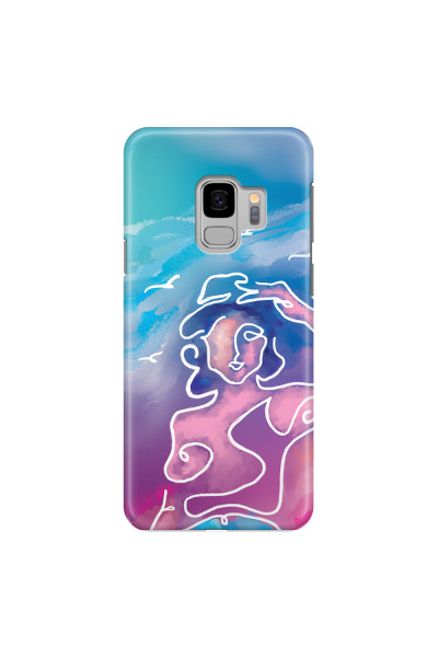 SAMSUNG - Galaxy S9 - 3D Snap Case - Lady With Seagulls