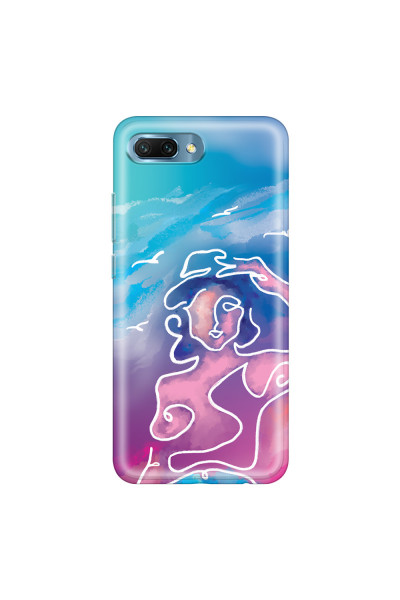 HONOR - Honor 10 - Soft Clear Case - Lady With Seagulls