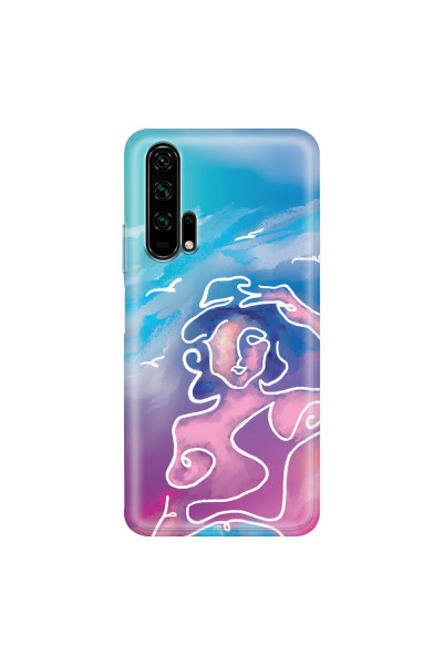 HONOR - Honor 20 Pro - Soft Clear Case - Lady With Seagulls