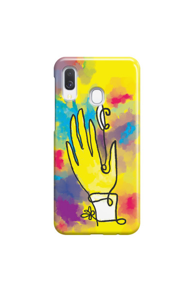 SAMSUNG - Galaxy A40 - 3D Snap Case - Abstract Hand Paint