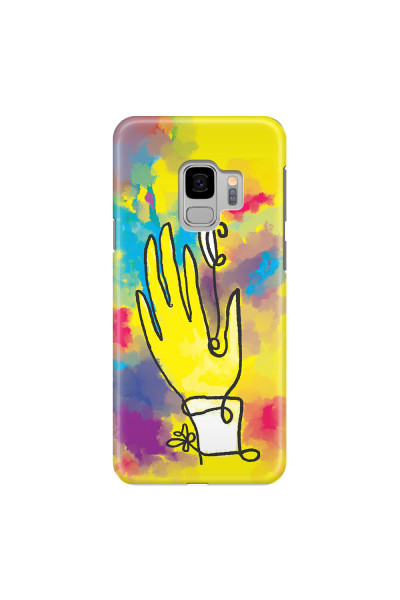SAMSUNG - Galaxy S9 - 3D Snap Case - Abstract Hand Paint