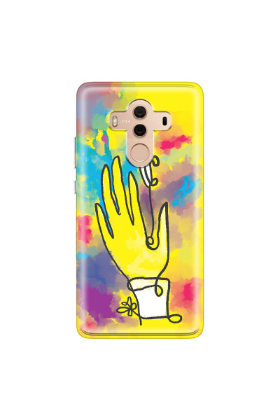 HUAWEI - Mate 10 Pro - Soft Clear Case - Abstract Hand Paint