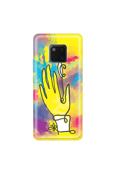 HUAWEI - Mate 20 Pro - Soft Clear Case - Abstract Hand Paint