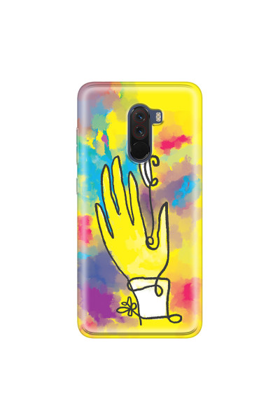 XIAOMI - Pocophone F1 - Soft Clear Case - Abstract Hand Paint