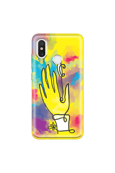 XIAOMI - Mi 8 - Soft Clear Case - Abstract Hand Paint