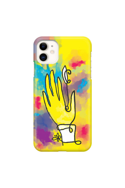 APPLE - iPhone 11 - 3D Snap Case - Abstract Hand Paint