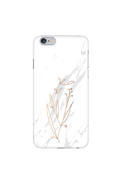 APPLE - iPhone 6S - 3D Snap Case - White Marble Flowers