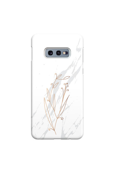 SAMSUNG - Galaxy S10e - 3D Snap Case - White Marble Flowers