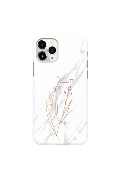 APPLE - iPhone 11 Pro - 3D Snap Case - White Marble Flowers