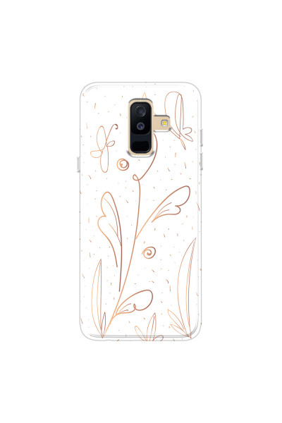 SAMSUNG - Galaxy A6 Plus 2018 - Soft Clear Case - Flowers In Style