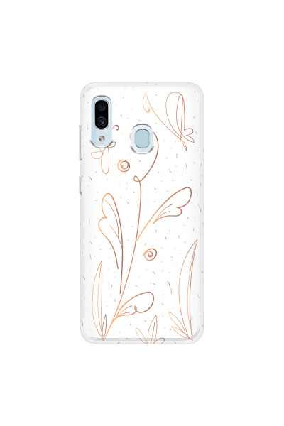 SAMSUNG - Galaxy A20 / A30 - Soft Clear Case - Flowers In Style