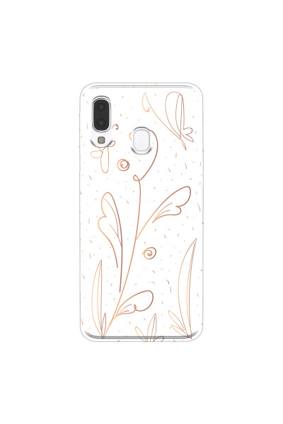 SAMSUNG - Galaxy A40 - Soft Clear Case - Flowers In Style
