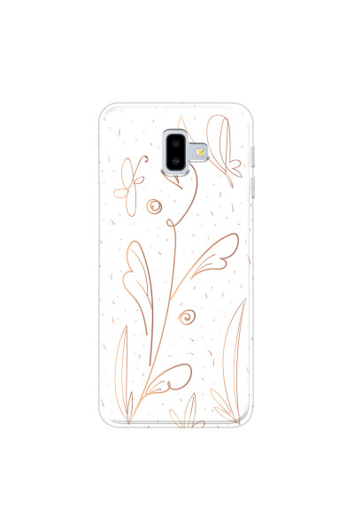 SAMSUNG - Galaxy J6 Plus 2018 - Soft Clear Case - Flowers In Style