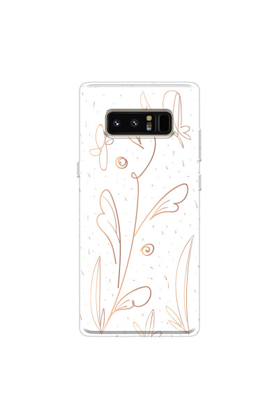 SAMSUNG - Galaxy Note 8 - Soft Clear Case - Flowers In Style
