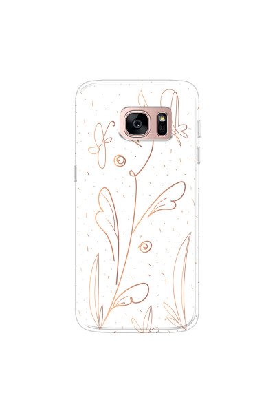 SAMSUNG - Galaxy S7 - Soft Clear Case - Flowers In Style
