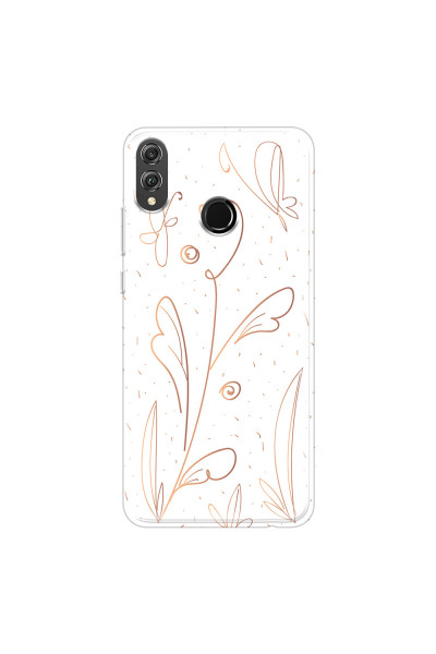 HONOR - Honor 8X - Soft Clear Case - Flowers In Style