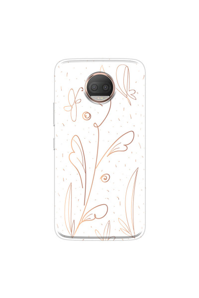 MOTOROLA by LENOVO - Moto G5s Plus - Soft Clear Case - Flowers In Style