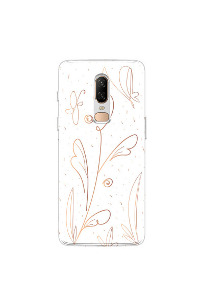 ONEPLUS - OnePlus 6 - Soft Clear Case - Flowers In Style