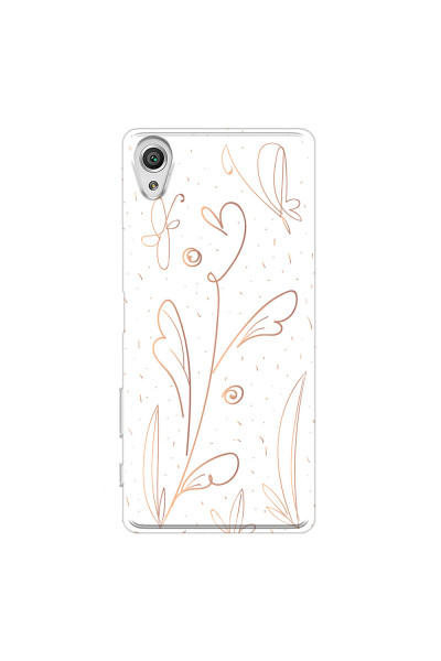 SONY - Sony Xperia XA1 - Soft Clear Case - Flowers In Style