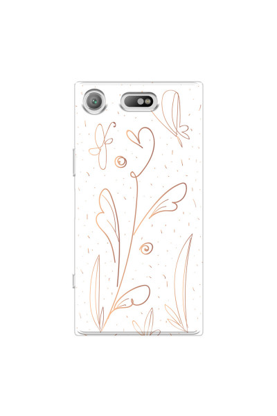 SONY - Sony Xperia XZ1 Compact - Soft Clear Case - Flowers In Style