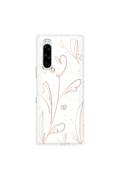 SONY - Sony Xperia 5 - Soft Clear Case - Flowers In Style
