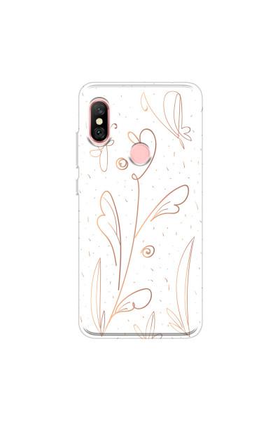 XIAOMI - Redmi Note 6 Pro - Soft Clear Case - Flowers In Style