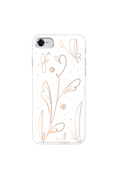 APPLE - iPhone 8 - Soft Clear Case - Flowers In Style