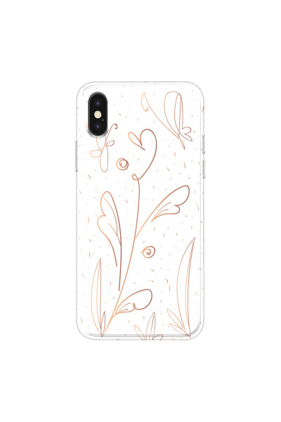 APPLE - iPhone XS Max - Soft Clear Case - Flowers In Style