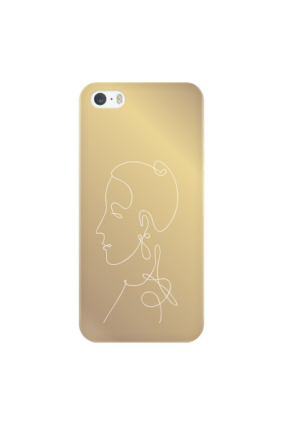 APPLE - iPhone 5S/SE - 3D Snap Case - Golden Lady