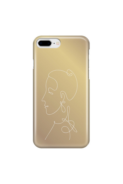 APPLE - iPhone 8 Plus - 3D Snap Case - Golden Lady