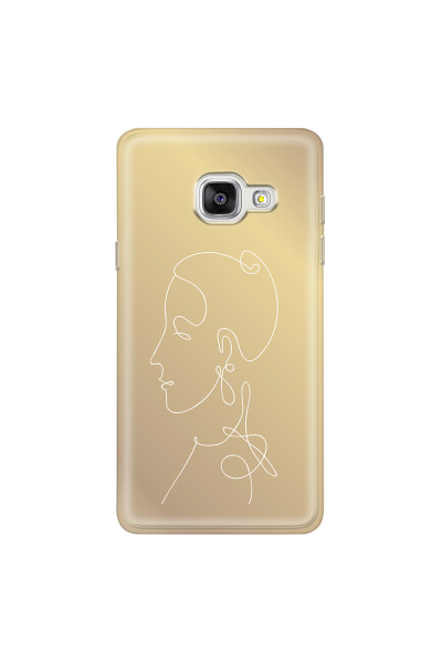 SAMSUNG - Galaxy A3 2017 - Soft Clear Case - Golden Lady