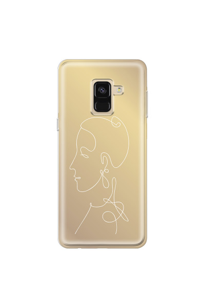 SAMSUNG - Galaxy A8 - Soft Clear Case - Golden Lady