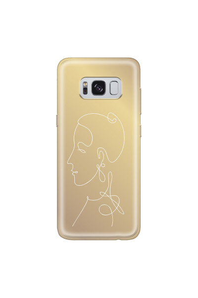 SAMSUNG - Galaxy S8 - Soft Clear Case - Golden Lady