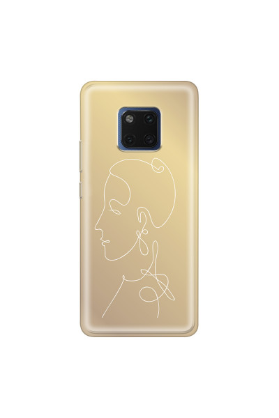 HUAWEI - Mate 20 Pro - Soft Clear Case - Golden Lady