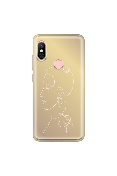 XIAOMI - Redmi Note 6 Pro - Soft Clear Case - Golden Lady