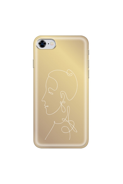APPLE - iPhone 8 - Soft Clear Case - Golden Lady