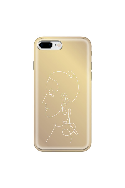 APPLE - iPhone 8 Plus - Soft Clear Case - Golden Lady
